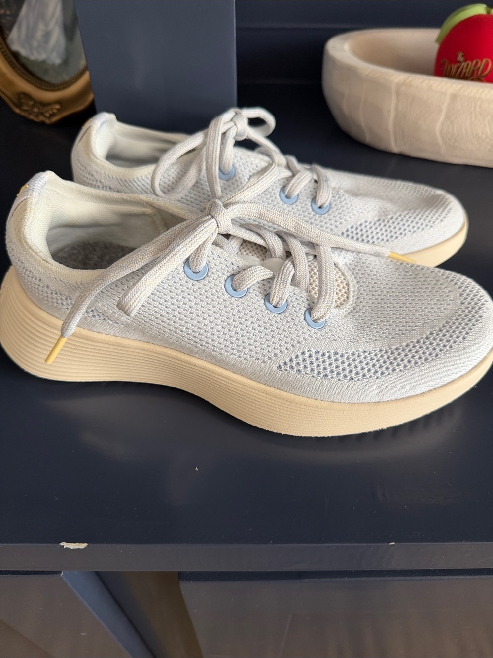 Allbirds Light Blue Knit Comfort Sneakers Women's Size 7.5 New